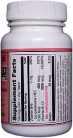 Unique B-12 Sublingual B Vitamins 90 Cápsulas Vegetales