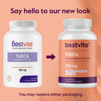 BESTVITE TUDCA 250mg - 60 Cápsulas - Ácido Tauroursodesoxicólico - Sin Estearatos - Sin Gluten - No GMO
