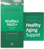 Vitasave NiaMax NAD+ 300mg - 30 Cápsulas - Suplemento de Niacinamida Ribósido