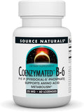 Source Naturals Coenzymated B-6 25 mg Piridoxal-5-Fosfato Comprimidos de Disolución Rápida