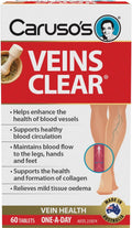 Carusos Veins Clear 60 Comprimidos