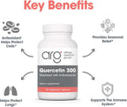 ARG Quercetin 300 with Vitamin C - 60 Vegetarian Capsules