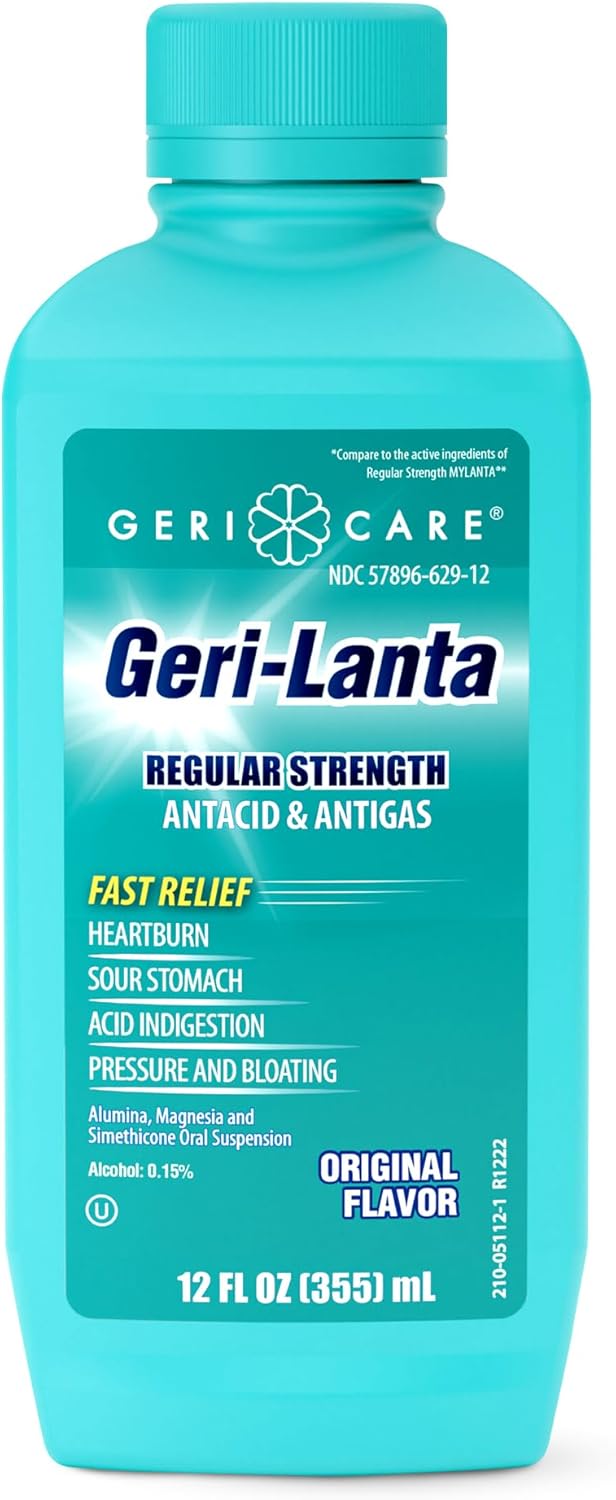Geri-Lanta Antiácido Líquido con Antigás - Sabor Original - 355 ml