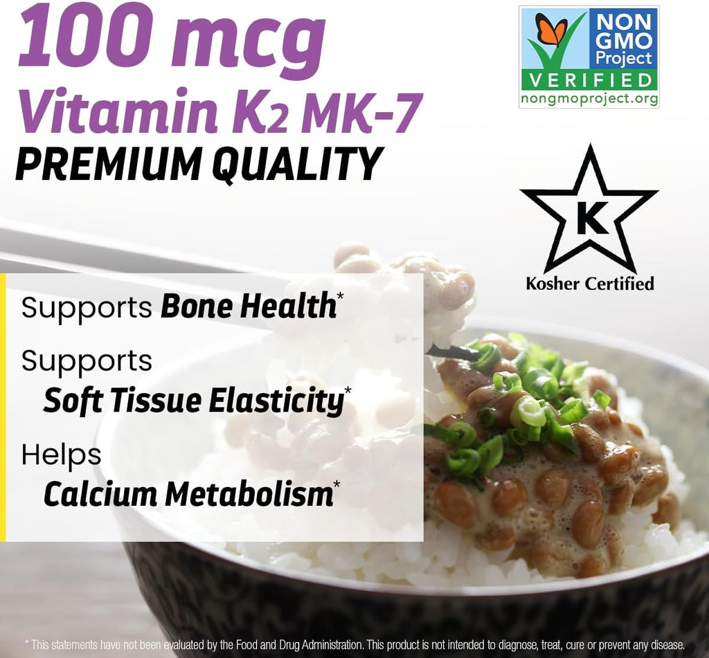 Vitamina K2 MK4 y MK7 | 600 mcg - Dr's Hope