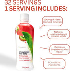 Youngevity Strawberry Kiwi-Mins Complejo Mineral Líquido de Origen Vegetal - 32oz (4 Paquetes)