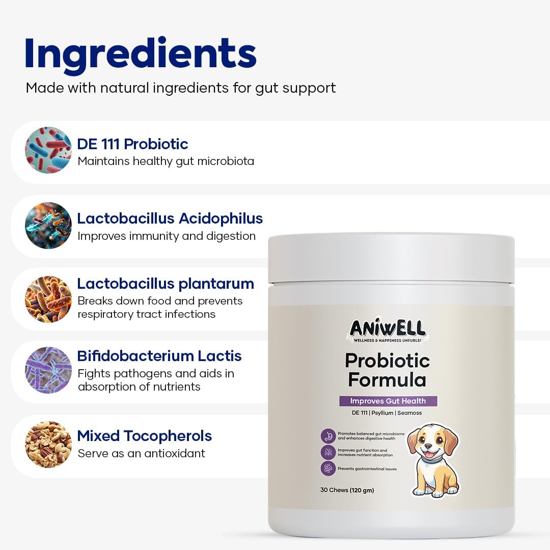 Aniwell Probióticos Masticables para Perros – Pack de 2