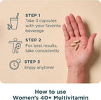 Ancient Nutrition Multivitamínico para Mujeres 40+, 90 Cápsulas - Apoyo Óseo e Inmunitario