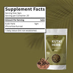 ORGANIC SPREE Kutki Herb 100g (3.52oz) Picrorhiza Kurroa | Katuka Rohini | Puro y Natural - Pack de 2