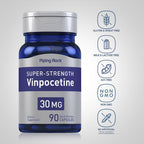 Piping Rock Vinpocetina 30 mg | 90 Cápsulas | Suplemento de Alta Potencia | No-GMO, Sin Gluten