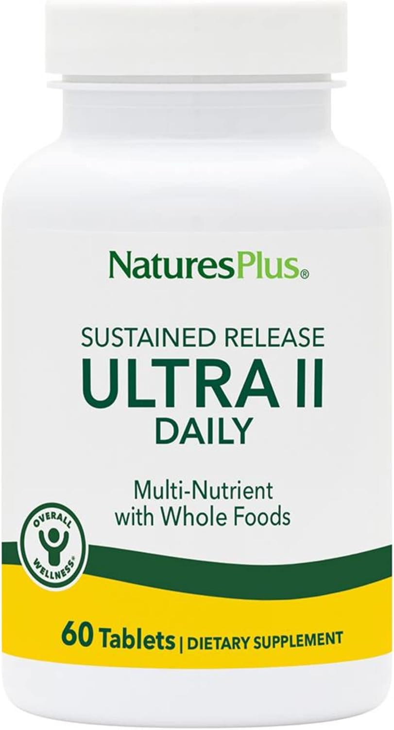 NaturesPlus Ultra II Daily - Whole Food Multivitamin - 60 Tablets