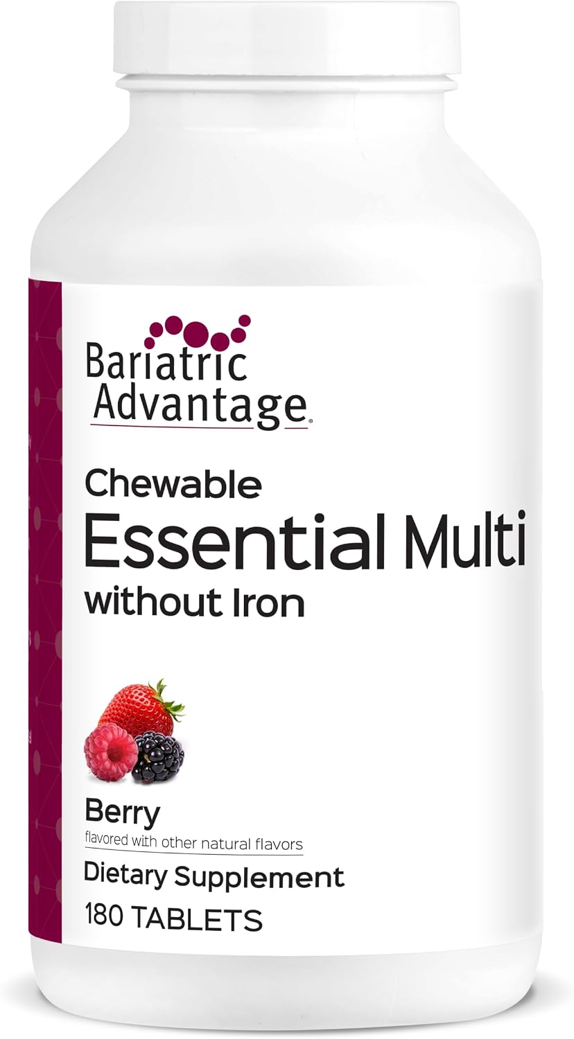 Bariatric Advantage Multivitamínico Masticable Completo - 180 Comprimidos, Naranja