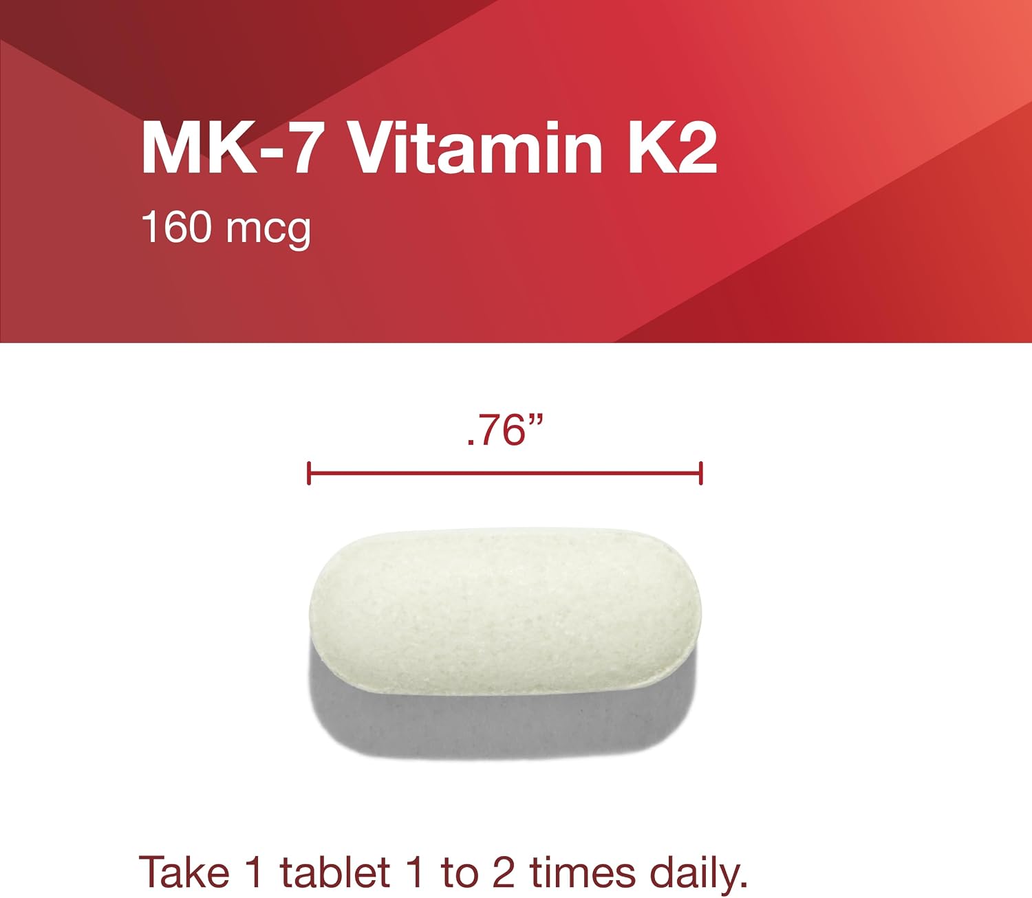 PROTOCOL FOR LIFE BALANCE MK-7 Vitamina K2 160mcg - 60 Comprimidos