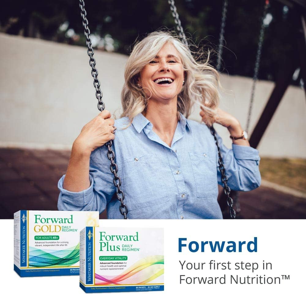 Dr. Whitaker's Forward Plus Regimen Diario - Multivitamínico Completo 47 en 1 - 60 Sobres (30 Días)