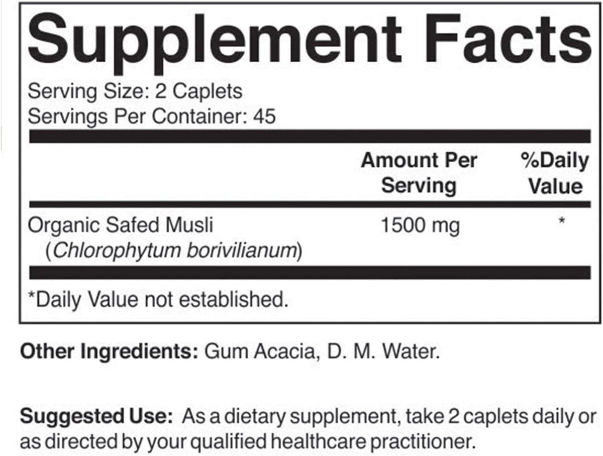 Safed Musli Orgánico 1500mg - 90 Comprimidos Vegetarianos – Image 2