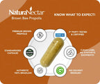 NaturaNectar - Brown Bee Propolis - 60 Capsules - NSF Certified - Gluten Free