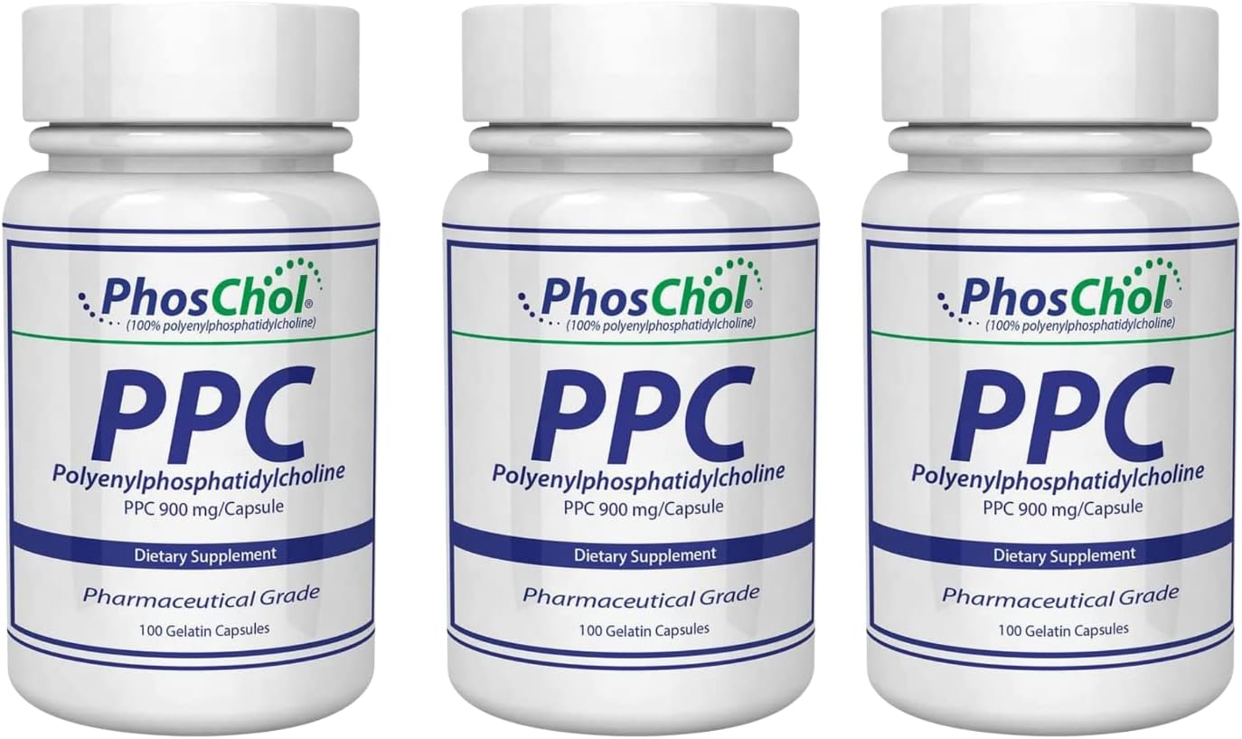 Nutrasal PhosChol PPC Polyenyl PhosphatidylCholine - 300 Cápsulas de Gelatina Blanda - 2,7 g por ración