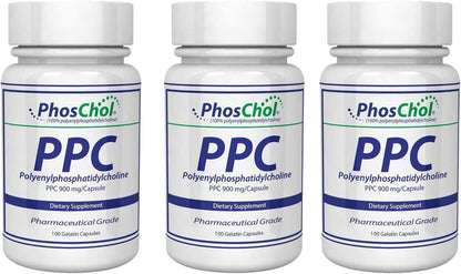 Nutrasal PhosChol PPC Polyenyl PhosphatidylCholine - 300 Cápsulas de Gelatina Blanda - 2,7 g por ración – Image 1