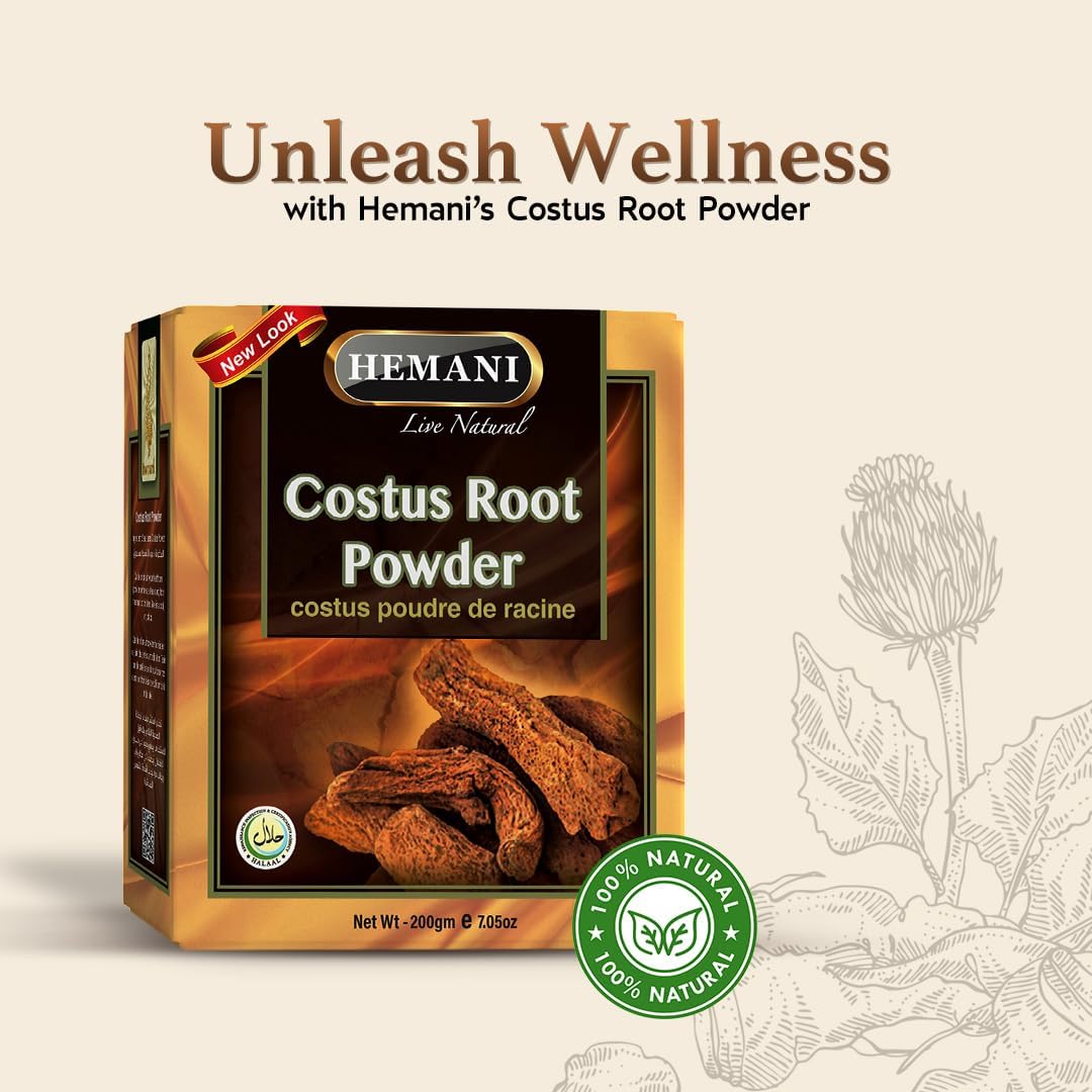 Hemani Costus Root Powder 200g - Qust Al-Hindi Prophetic Medicine Herb