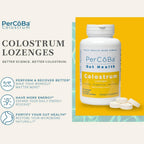 PERCOBA Pastillas de Calostro Bovino - 100 Unidades - Suplemento Alimenticio - Sabor a Bayas