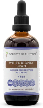 Secrets of the Tribe Tintura de Judía Blanca sin Alcohol - Extracto de Alta Potencia - 118 ml