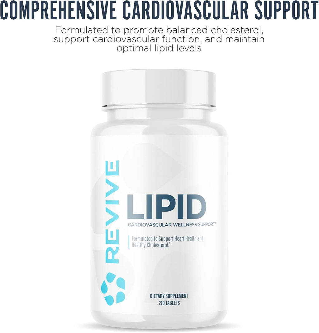 Revive MD Lipid Support - Fórmula para el Apoyo Lipídico con Beta Sitosterol, Bergamota de Citrus y Pantetina (30 dosis)