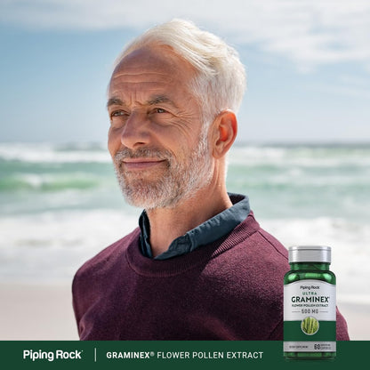 Piping Rock Graminex Flower Pollen Extract | 500mg | 60 Cápsulas | Suplemento para Hombres y Mujeres | No Transgénico, Sin – Image 6