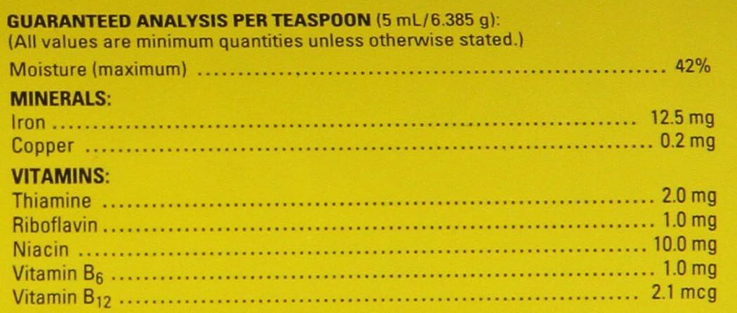 Pet Tinic 4 Oz (118 ml) - Pack de 2 - Suplemento Líquido con Hierro y Vitaminas B para Mascotas
