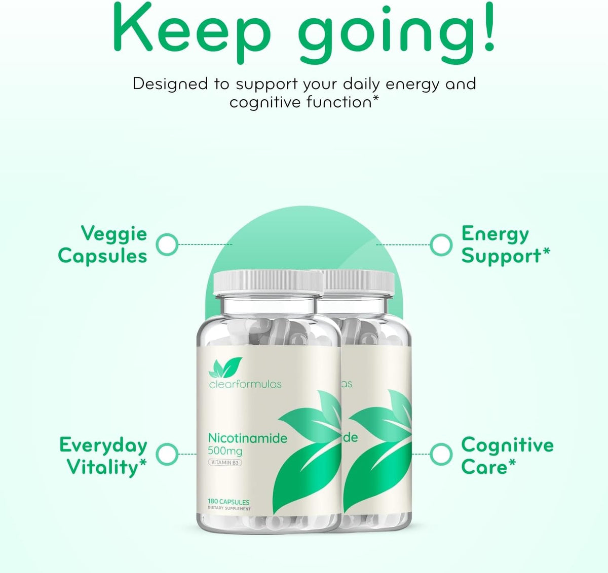 Vitamina B3 Nicotinamida 500 mg - Alta – La reducción del cansancio y la fatiga . – Image 5