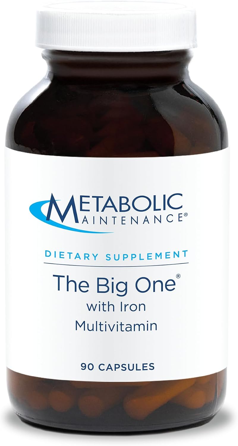 Metabolic Maintenance The Big One Multivitamin con Hierro - Multivitamínico para Hombres y Mujeres con Vitamina A, C, E, Minerales, Complejo B Metilado - 90 Cápsulas