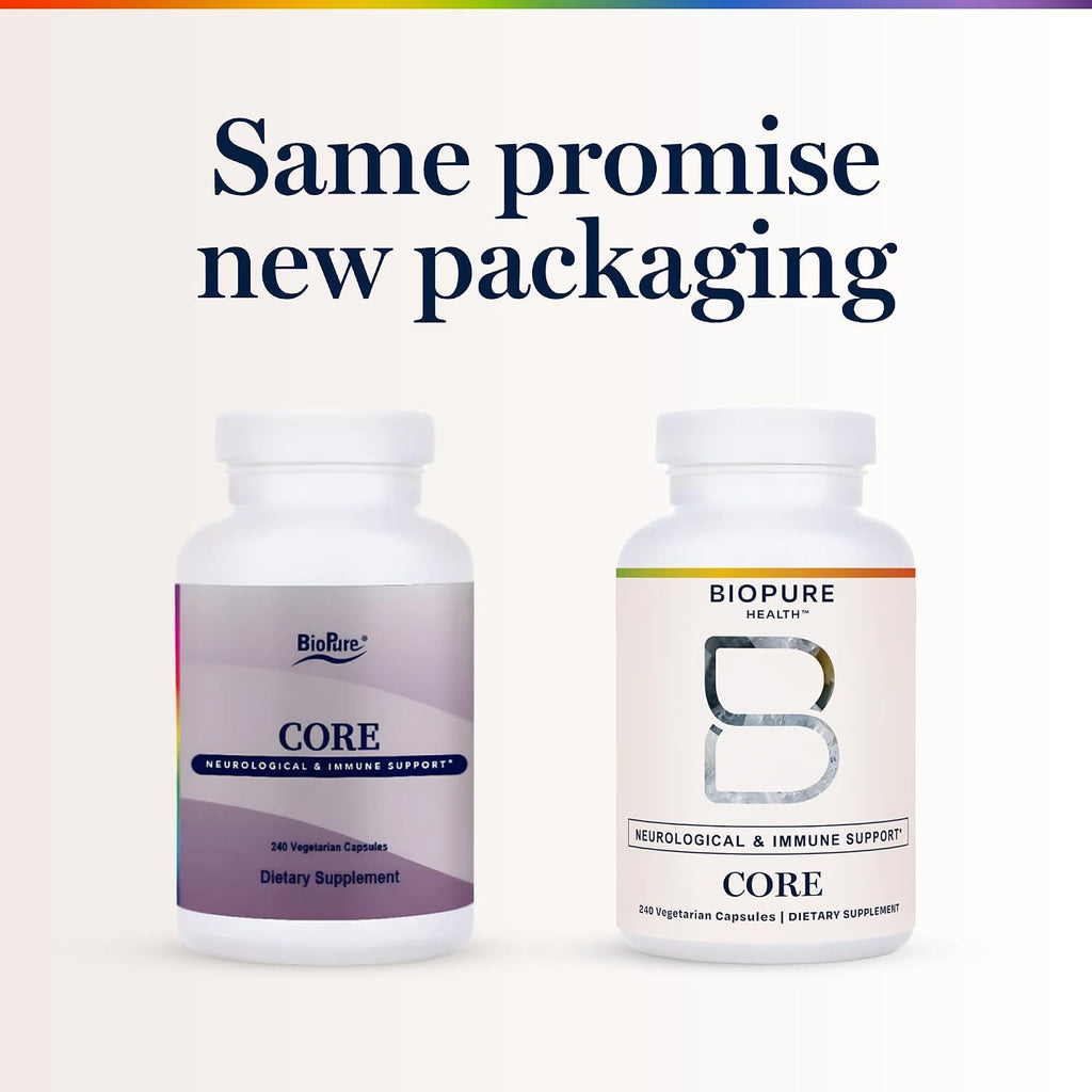 BioPure Core Capsules – Nutritious Formula with Bioavailable Vitamins, Minerals, and Nutrients – 240 Capsules