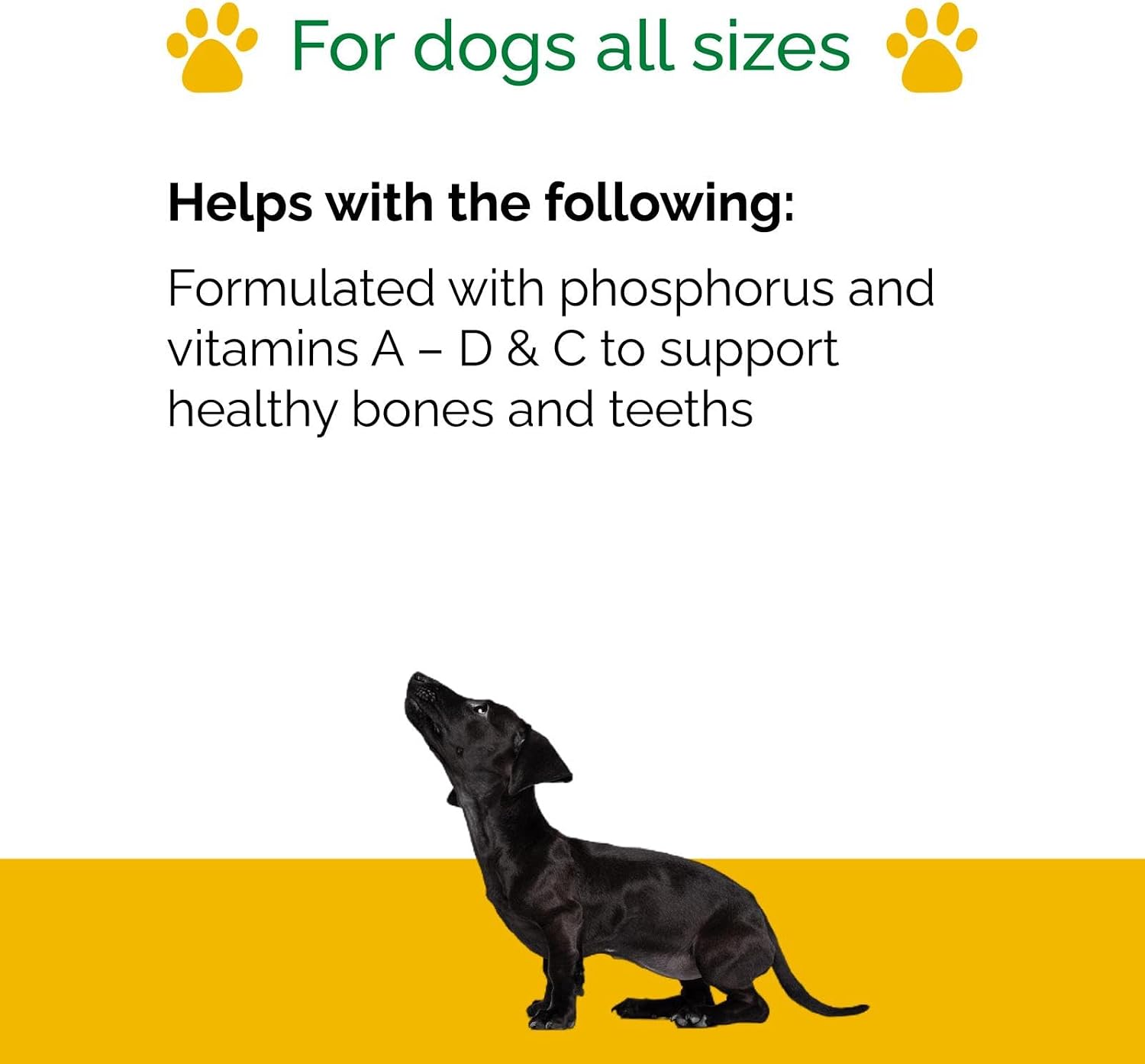 Calciphos Suplemento Dietético para Perros y Gatos, 60 Comprimidos Sabor Beicon