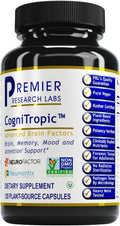 Premier Research Labs CogniTropic – Suplemento para la Memoria y Concentración, 120 Cápsulas Vegetarianas