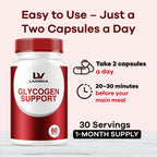 LIVORKA Glycogen Support - Cápsulas de Glucógeno, 30 Cápsulas