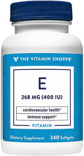The Vitamin Shoppe Vitamina E 400 UI - 240 Softgels