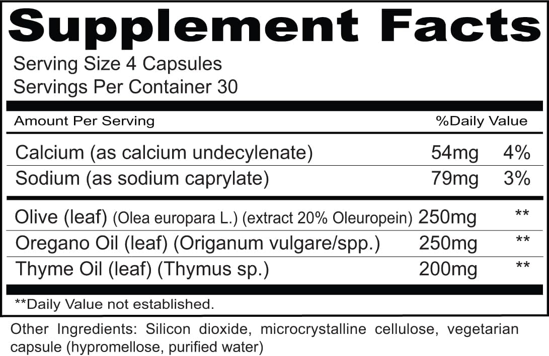 Priority One Vitamins, Bio-Candida Care 120 Cápsulas