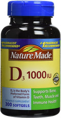 Nature Made Vitamina D3 1000 UI, 300 Comprimidos