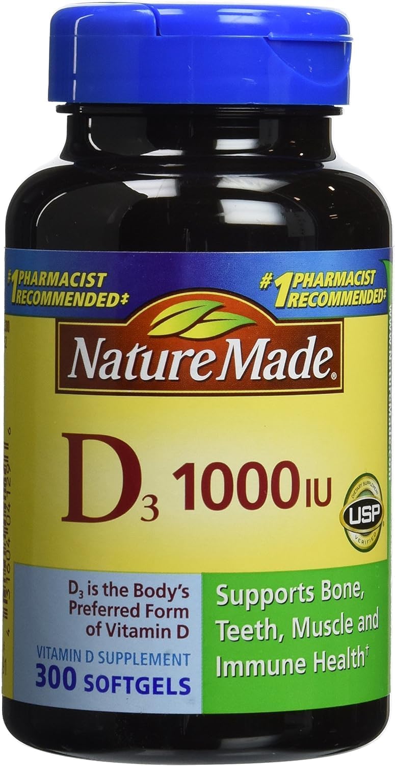 Nature Made Vitamina D3 1000 UI, 300 Comprimidos