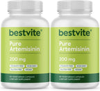 BESTVITE Artemisina 200 mg (120 Cápsulas Vegetales) (Paquete de 2) – Sin Estearatos – Vegano – Sin Gluten – No OGM