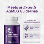 Procare Health Multivitamínico Bariátrico Sin Hierro - 30 Cápsulas Vegetales de Disolución Rápida - Vitaminas para Bypass Gástrico y Manga Gástrica, Sin Hierro (1 Mes)
