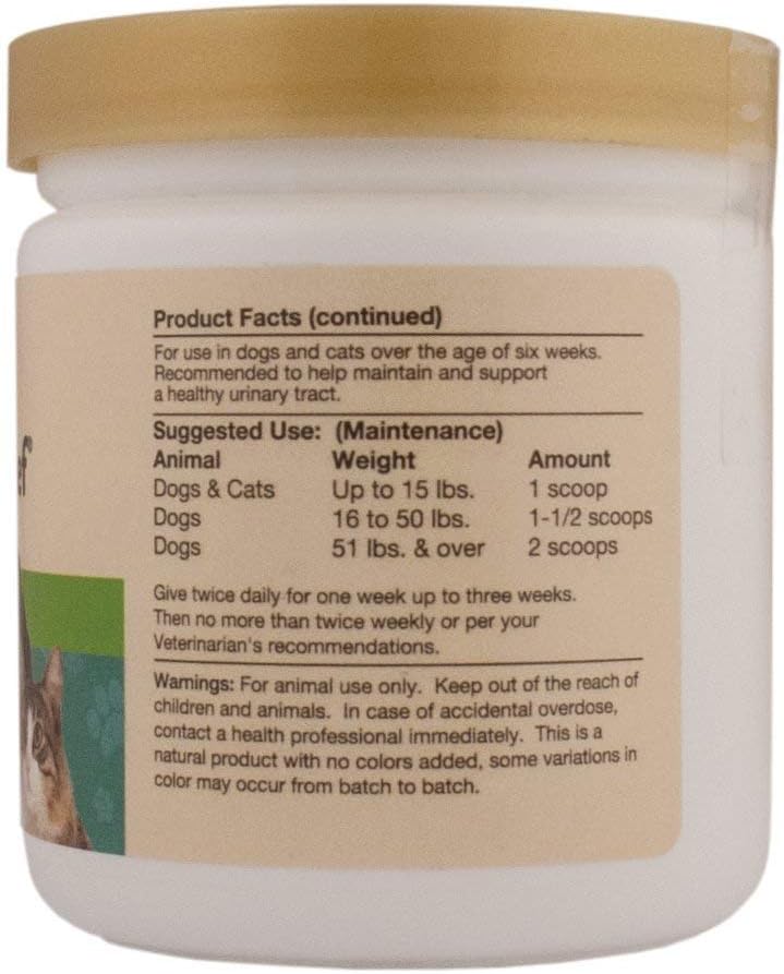 NaturVet Cranberry Relief, 100 g Polvo - Suplemento para el Tracto Urinario de Perros y Gatos