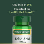 Nature's Bounty Folic Acid 800 mcg, 250 Tablets
