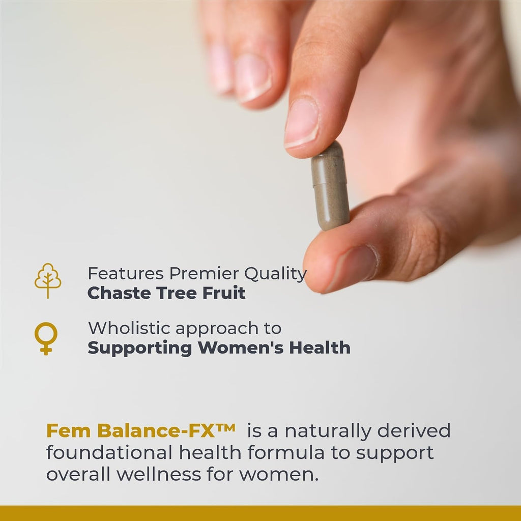 Premier Research Labs Fem Balance FX - Suplemento Dietético con Extracto Orgánico de Baya de Saúco, Cardo Mariano y Cúrcuma - 60 Cápsulas Vegetarianas