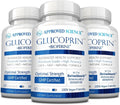 Approved Science Glucoprin - 250 mg Berberina, Morera, Canela, BioPerine - 60 Cápsulas Veganas (Pack de 3)
