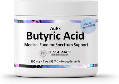 AuRx Alimento Médico en Polvo para Apoyar la Salud Intestinal - Ácido Butírico Estabilizado para Niños con TEA, – Image 1