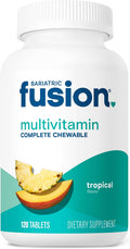 Bariatric Fusion Multivitamínico Bariátrico Completo con Hierro - Masticable Sabor Tropical - Suministro de 1 Mes