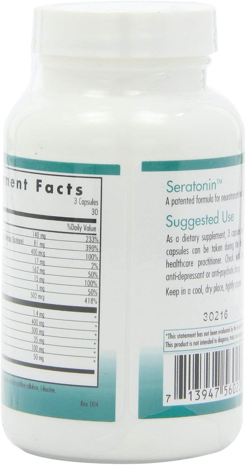 NutriCology Seratonin – 5-HTP y Cofactores para el Estado de Ánimo y Sueño – 90 Cápsulas