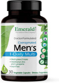 EMERALD LABS Multivitamínico diario para hombres - Sin aditivos - 30 cápsulas vegetales