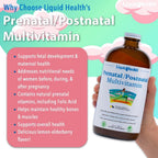 LIQUIDHEALTH Prenatal/Postnatal Multivitamínico Líquido con Folato Real - 2 Paquetes