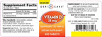 GeriCare Vitamina D-3 25 mcg (1.000 UI) – 200 Comprimidos
