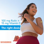 Rutina y Vitamina C Comprimidos para Circulación y Apoyo Inmunológico, Dosis Moderada, 50 Comprimidos